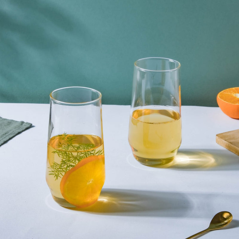 Sleek Glass Tumbler Set of 2