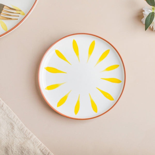Teardrop Snack Plate Yellow 6 Inch - Serving plate, snack plate, dessert plate | Plates for dining & home decor