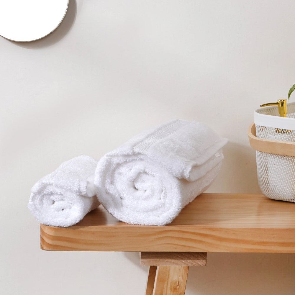 Organic Towel Sets in Snow White, Towel Collection