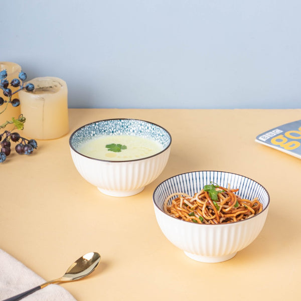 Meraki Side Bowl 250 ml - Bowl,ceramic bowl, snack bowls, curry bowl, popcorn bowls | Bowls for dining table & home decor