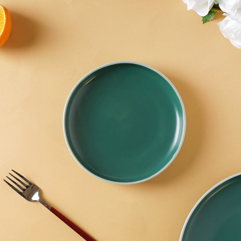 Zoella Snack Plate Green - Serving plate, snack plate, dessert plate | Plates for dining & home decor