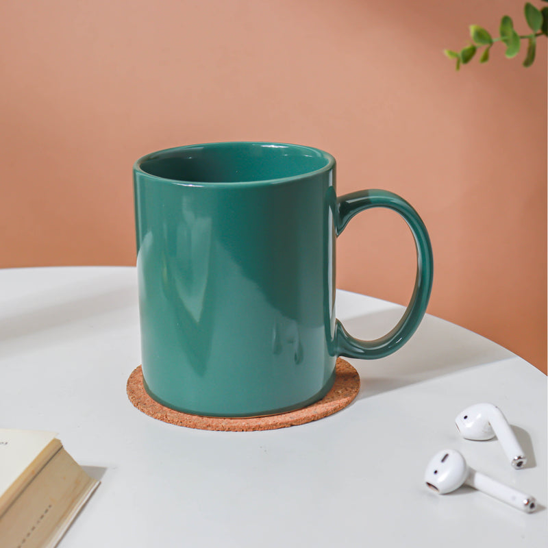 Ceramic Green Coffee Mug- Mug for coffee, tea mug, cappuccino mug | Cups and Mugs for Coffee Table & Home Decor