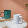 Ceramic Green Coffee Mug- Mug for coffee, tea mug, cappuccino mug | Cups and Mugs for Coffee Table & Home Decor