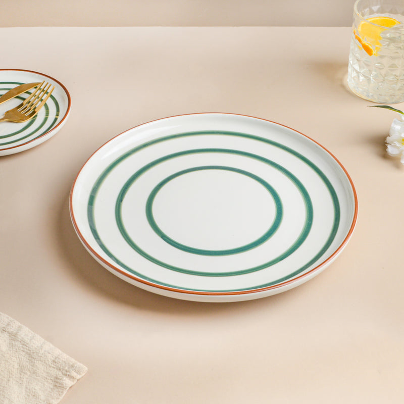 Spiral Green 22 Piece Dinner Set For 6