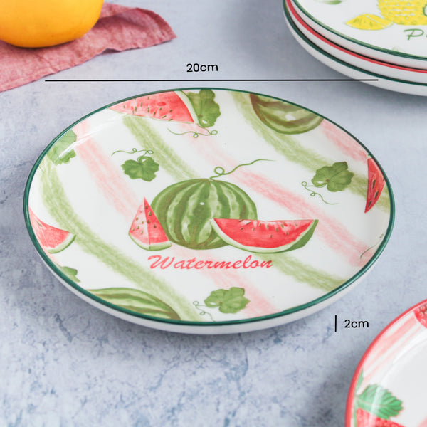 Cheese Western Plate 8inch Ceramic Yellow Cute Plate For Food Fruit Home  Tabletop Decoration Platos plateau