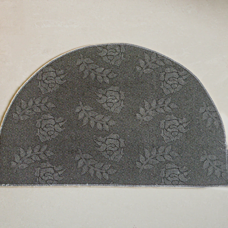 Yellow Semicircle Rug