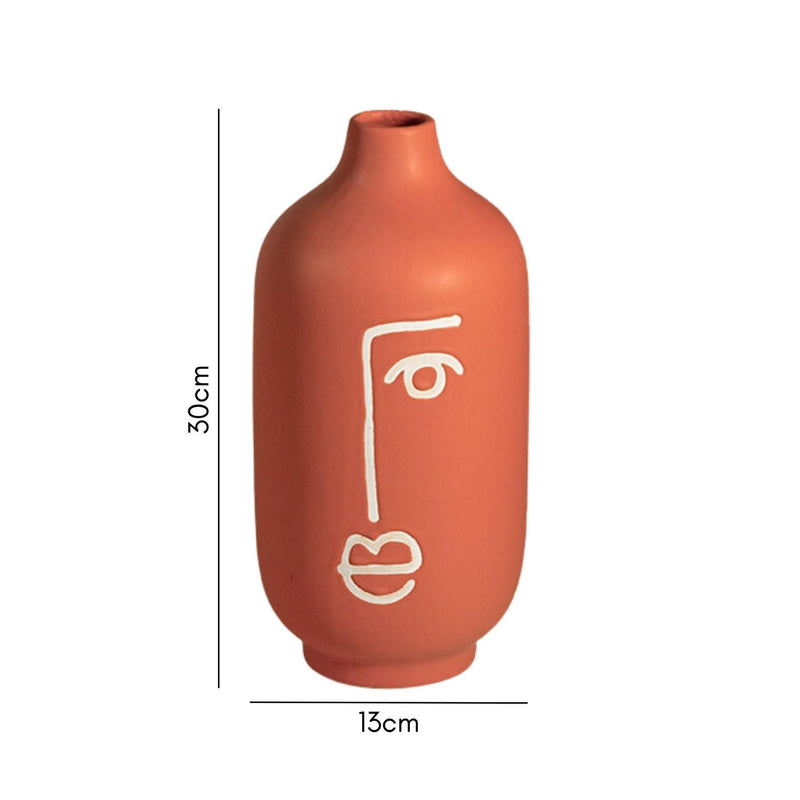 Artistic Face Vase Large - Flower vase for home decor, office and gifting | Home decoration items
