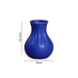 Dark Blue Vase - Ceramic flower vase for home decor, office and gifting | Room decoration items