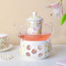 Viola Cosmos Glass Teapot With Warmer Base 700 ml - Teapot, teapot with warmer | Teapot for Dining table & Home decor