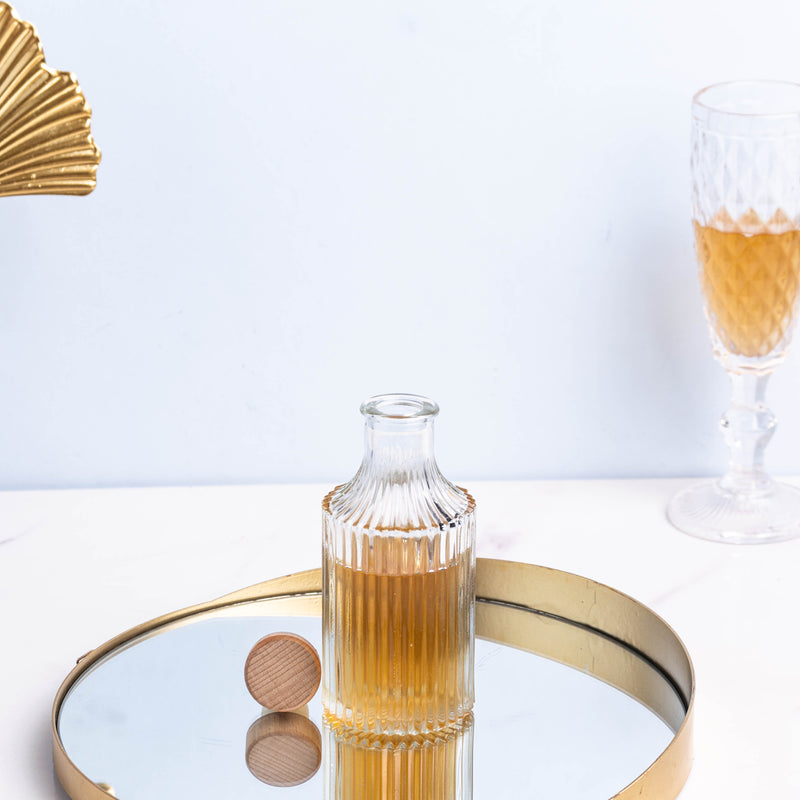 Small Wine Bottle with Cork - Water bottle, juice bottle, mini bottle | Bottle for Travelling & Dining Table