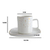 Cara White Cup and Saucer- Tea cup, coffee cup, cup for tea | Cups and Mugs for Office Table & Home Decoration