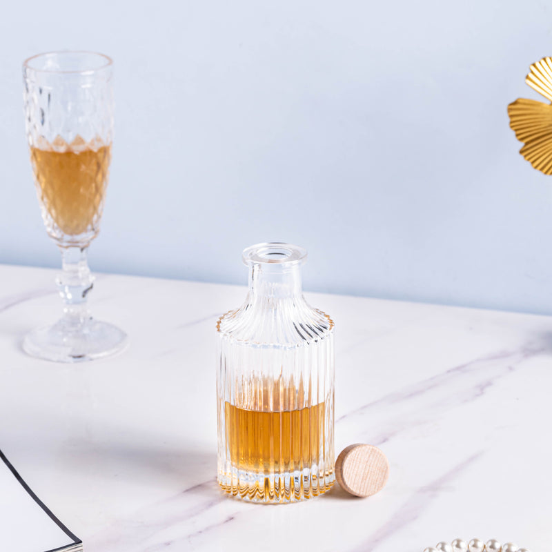 Airtight Wine Bottle with Cork - Water bottle, juice bottle, mini bottle | Bottle for Travelling & Dining Table