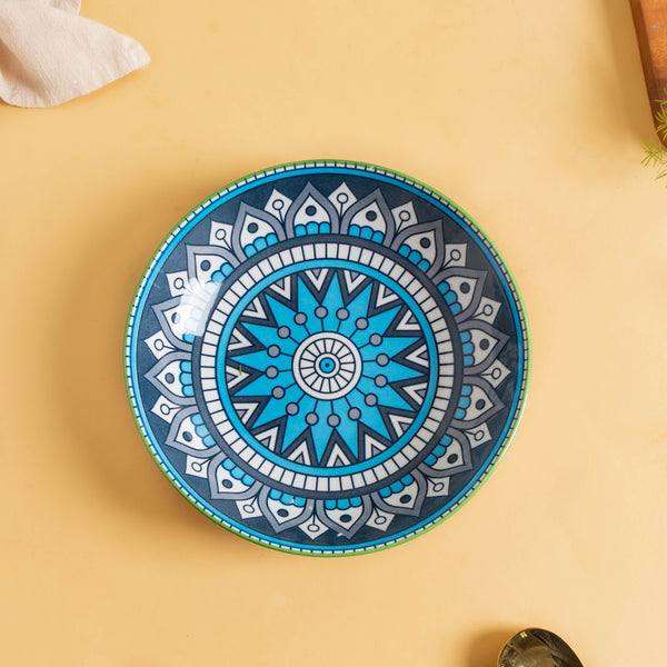 Mandala Deep Plate - Serving plate, pasta plate, lunch plate, deep plate | Plates for dining table & home decor
