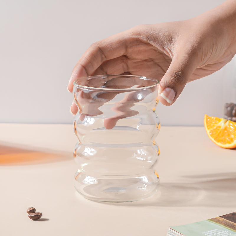 Ripple Puffy Glass Transparent