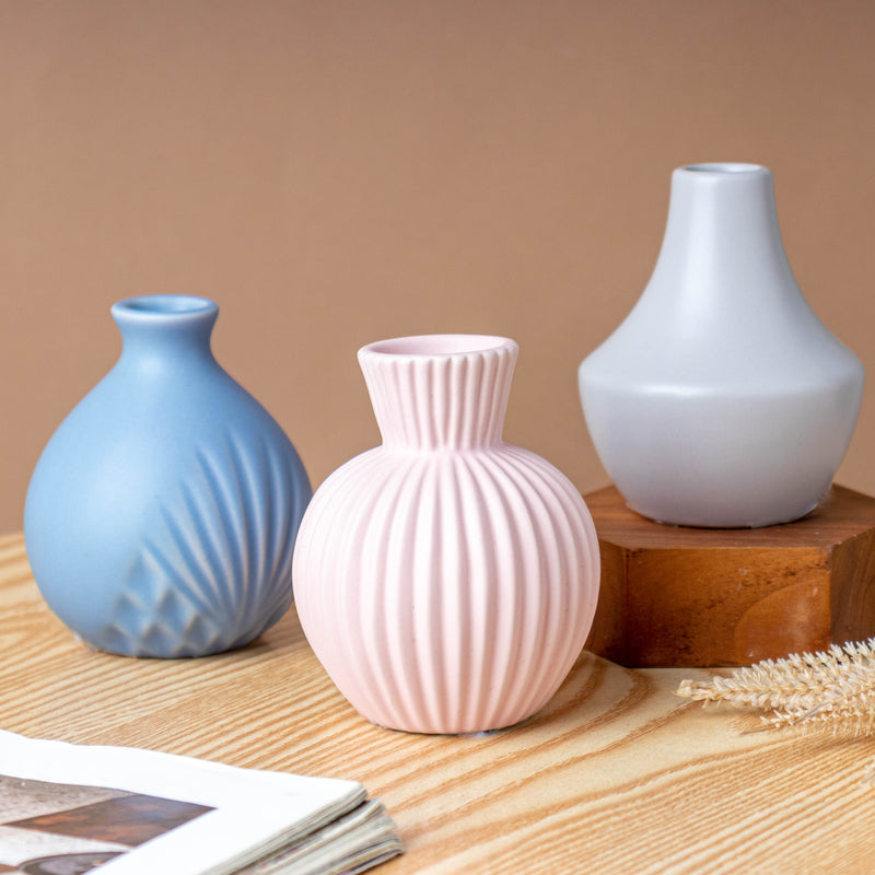 Mini Chromatic Vase - Flower vase for home decor, office and gifting | Home decoration items