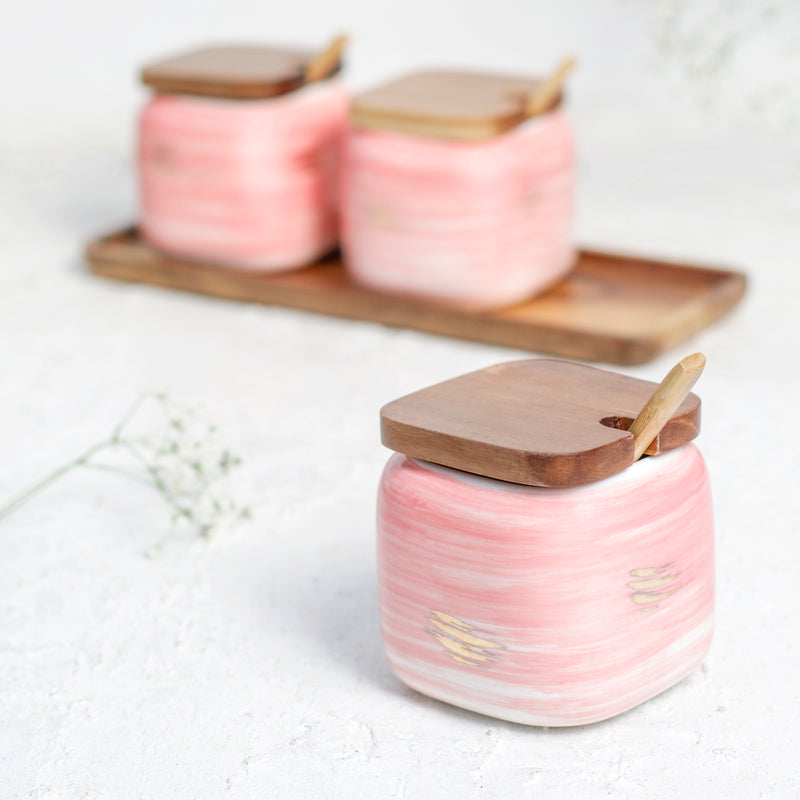 Pink Spice Jar Set - Jar