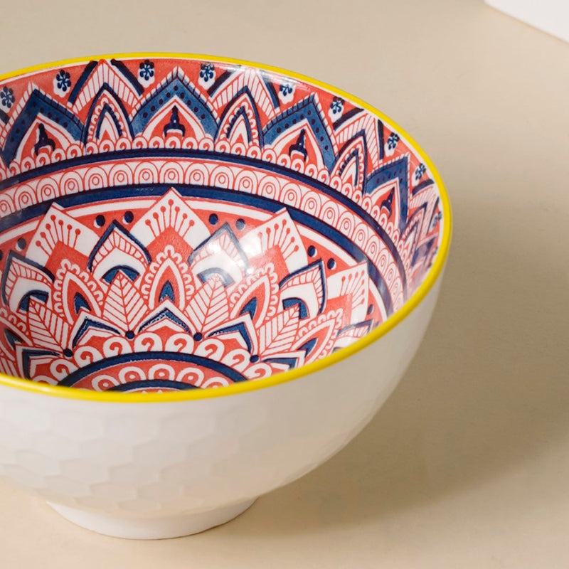 Bohemian Ramen Bowl Set of 2 - Bowl, soup bowl, ceramic bowl, snack bowls, curry bowl, popcorn bowls | Bowls for dining table & home decor