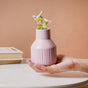 Matte Soft Hued Vase - Flower vase for home decor, office and gifting | Home decoration items