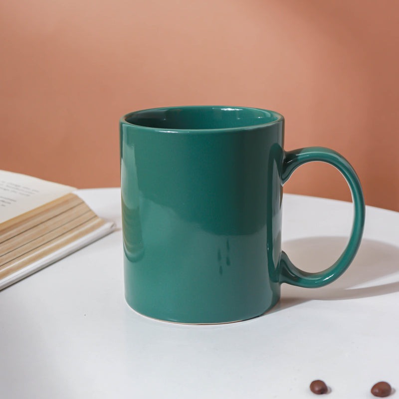 Ceramic Green Coffee Mug- Mug for coffee, tea mug, cappuccino mug | Cups and Mugs for Coffee Table & Home Decor