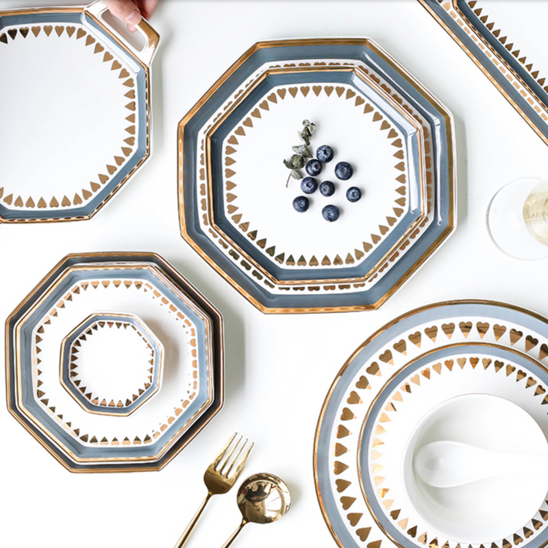 Heart Snack Plate - Serving plate, snack plate, dessert plate | Plates for dining & home decor