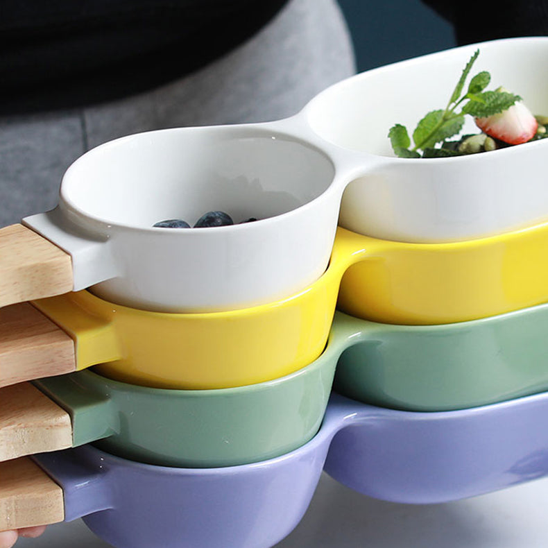 Merry 2 Part Chip and Dip Bowl 500 ml - Serving bowls, snack serving bowls, section bowls, fancy serving bowls, small serving bowls | Dining table & home decor