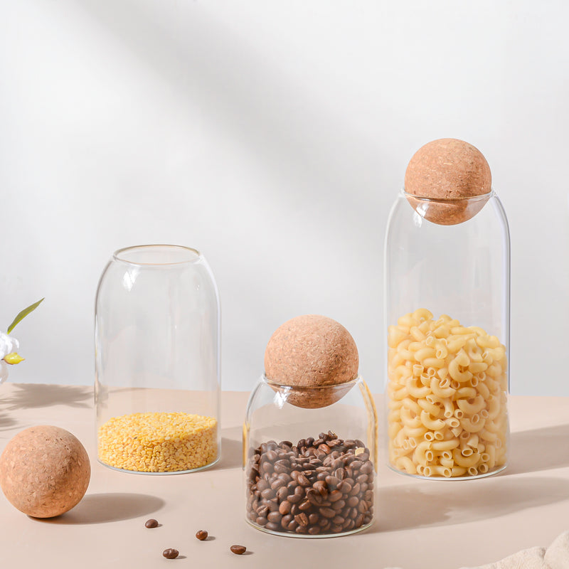 Large Jar with Cork Lid - Jar