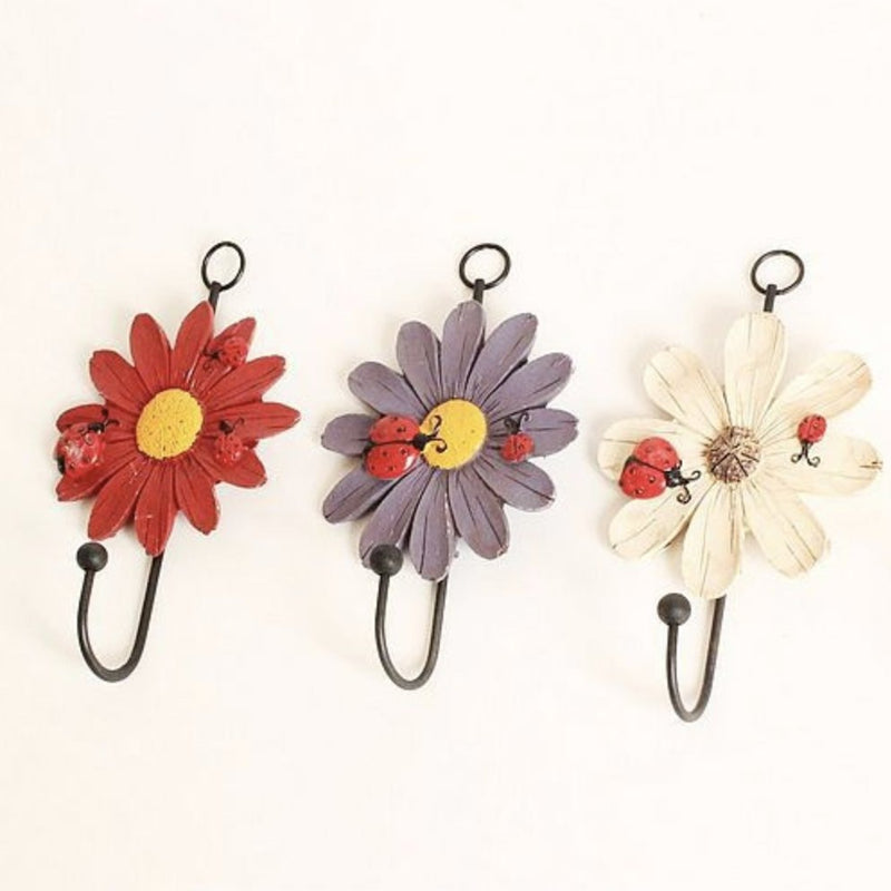 Flower hook - Wall hook/wall hanger for wall decoration & wall design | Home & room decoration ideas