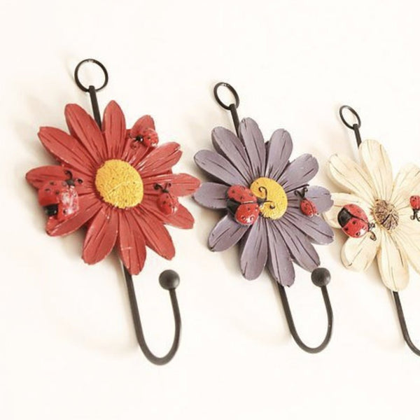 Flower hook - Wall hook/wall hanger for wall decoration & wall design | Home & room decoration ideas