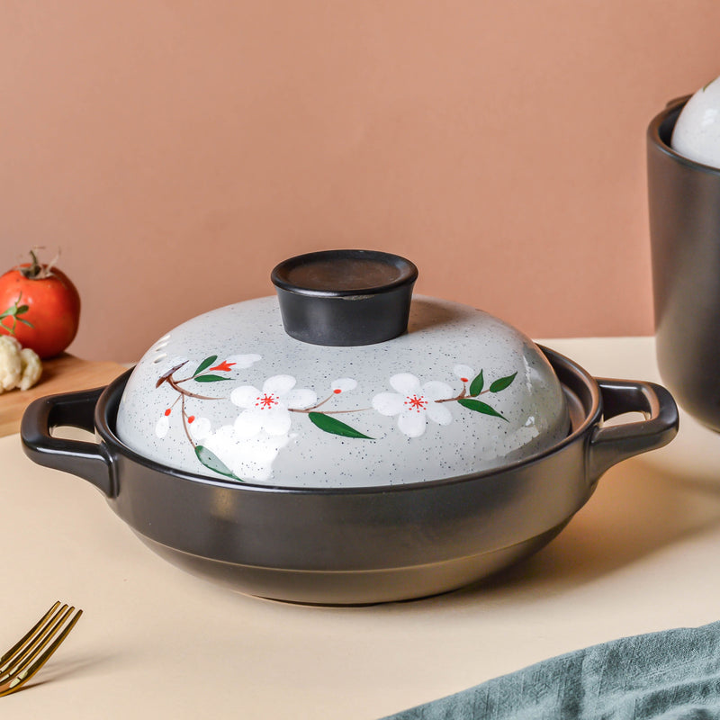 Sakura Shallow Cooking Pot Grey - Cooking Pot