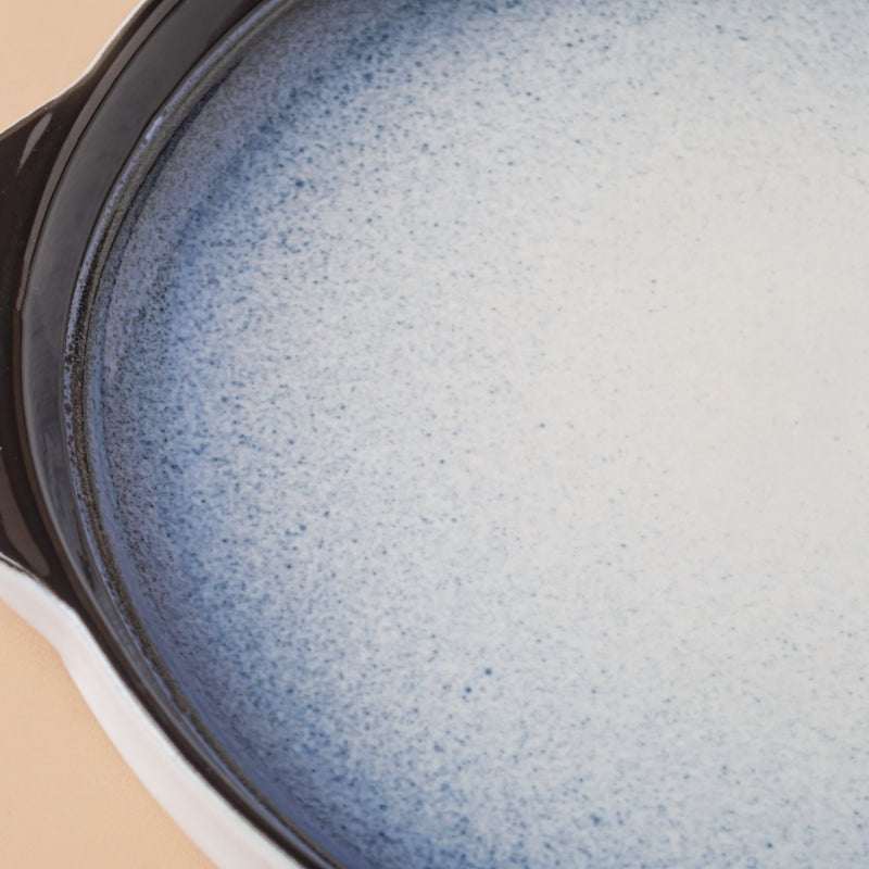 Ombre Blue and White Baking Plate 7.5 Inch - Baking Tray