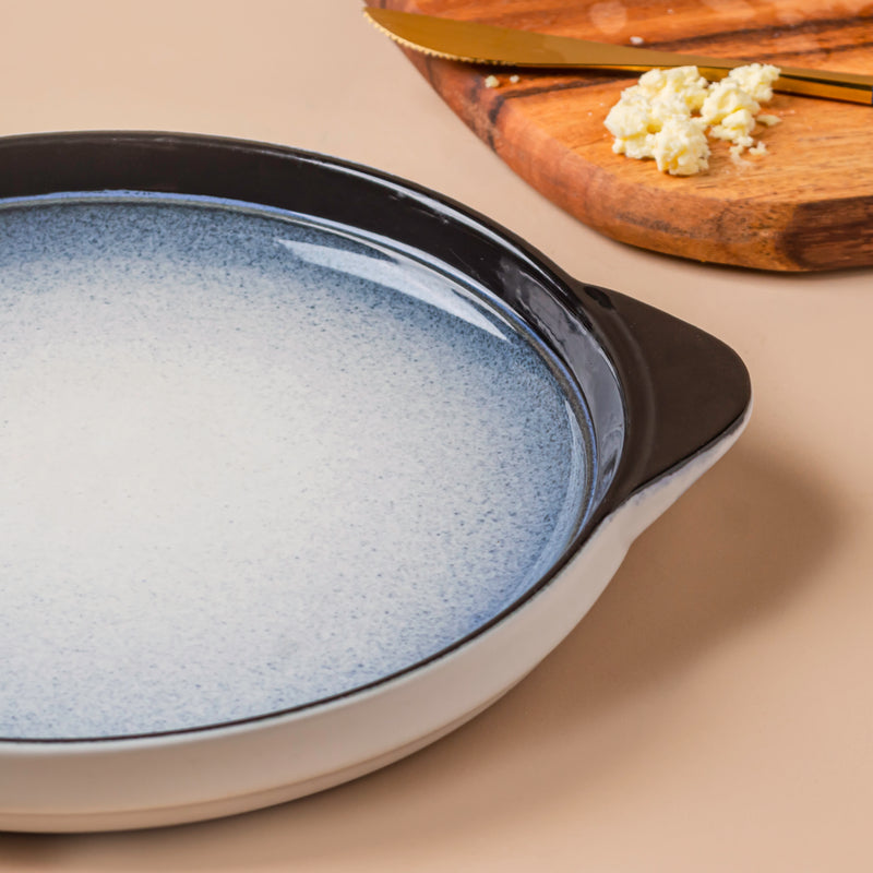 Ombre Blue and White Baking Plate 7.5 Inch - Baking Tray