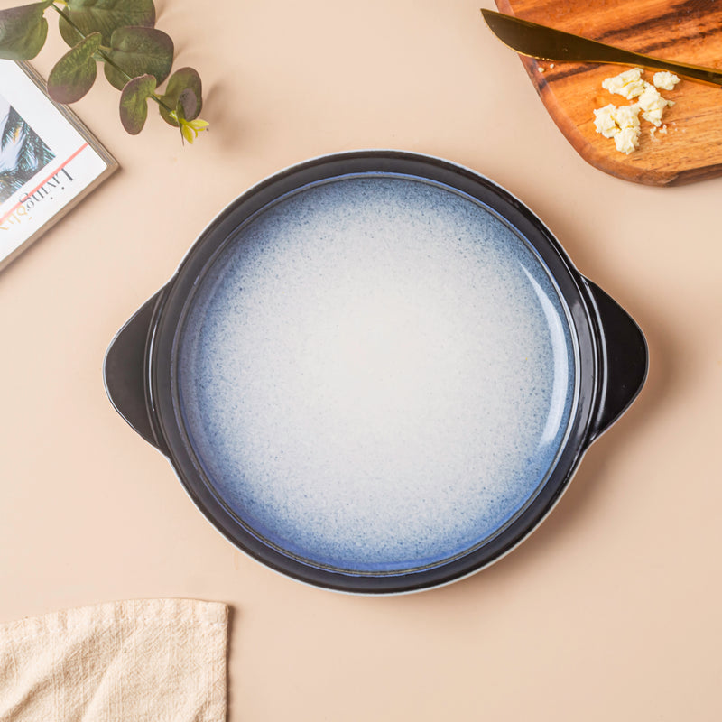 Ombre Blue and White Baking Plate 7.5 Inch - Baking Tray