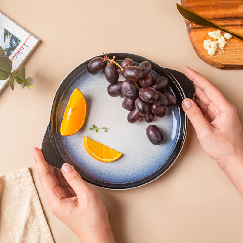 Ombre Blue and White Baking Plate 7.5 Inch - Baking Tray