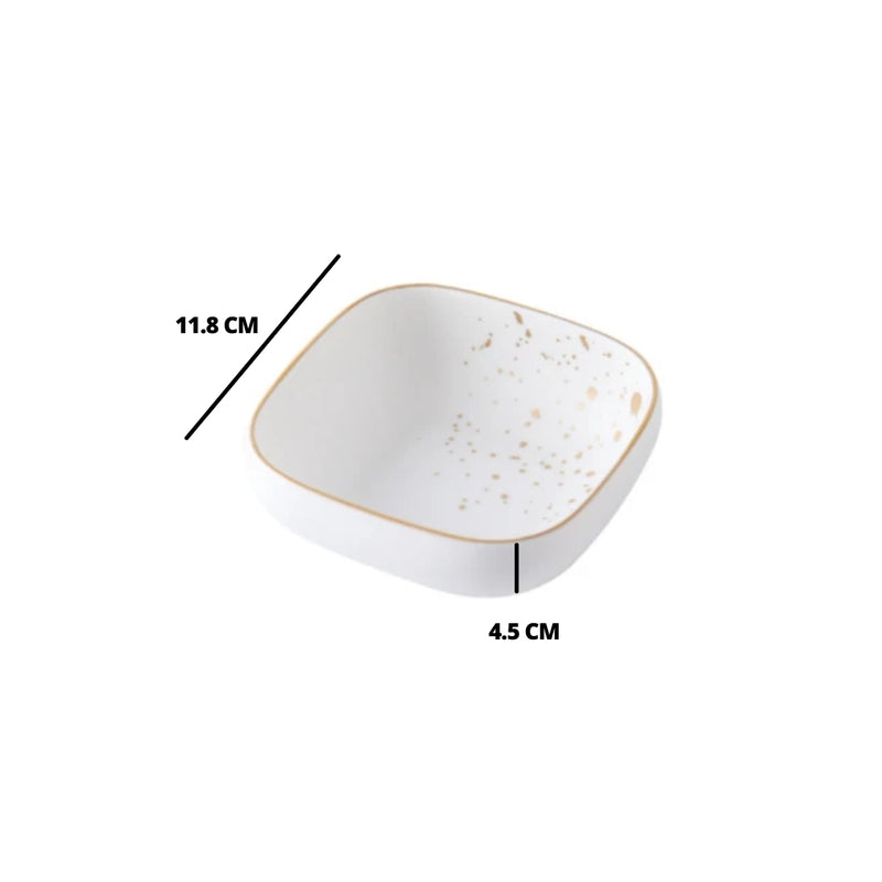 Cara White Square Serving Bowl - Bowl, ceramic bowl, serving bowls, noodle bowl, salad bowls, bowl for snacks | Bowls for dining table & home decor