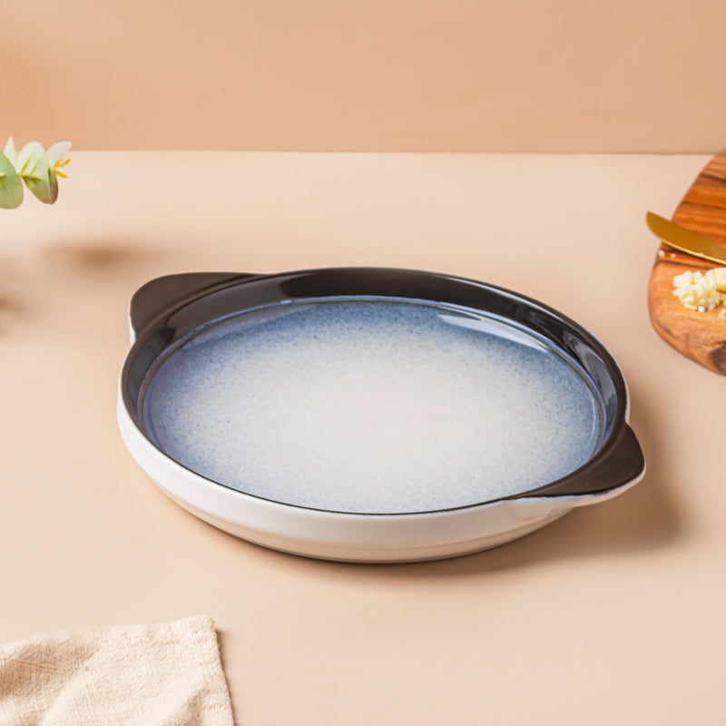 Ombre Blue and White Baking Plate 7.5 Inch - Baking Tray