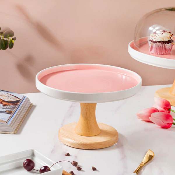 Cake Stand Pink 7.5 Inch