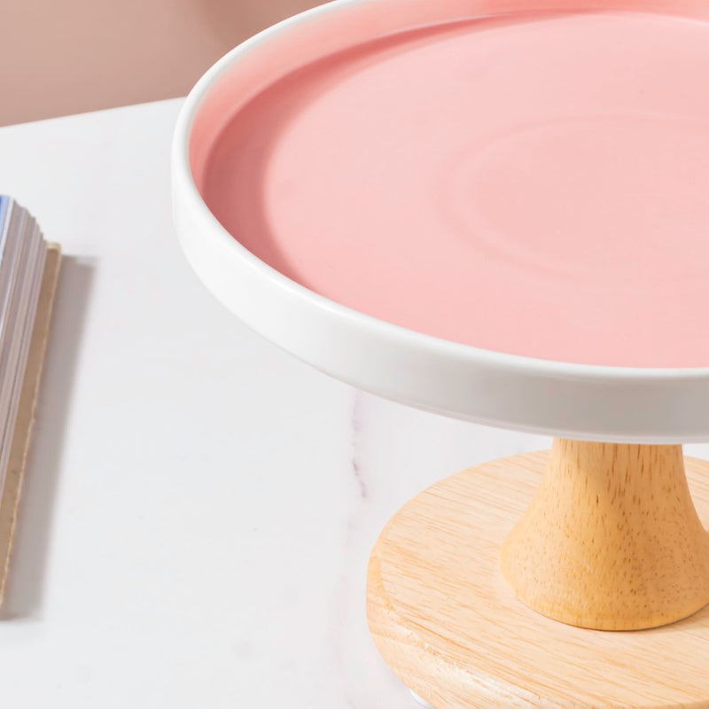 Cake Stand Pink 7.5 Inch