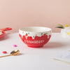 Strawberry Soup Bowl - Bowl, soup bowl, ceramic bowl, snack bowls, curry bowl, popcorn bowls | Bowls for dining table & home decor