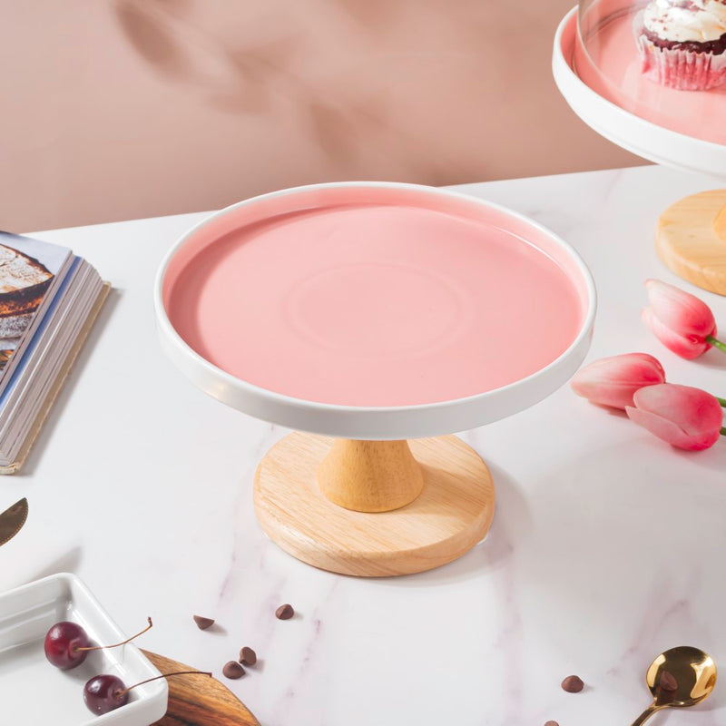 Cake Stand Pink 7.5 Inch