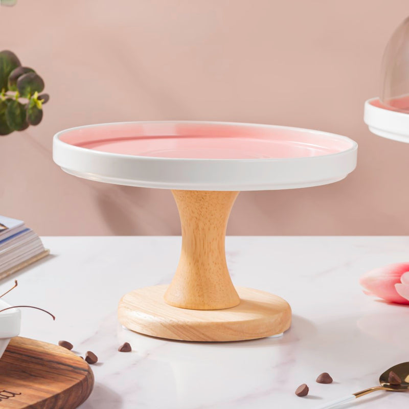 Cake Stand Pink 7.5 Inch