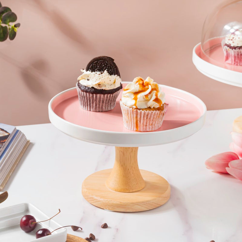 Cake Stand Pink 7.5 Inch