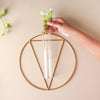 Circular Wall Tube Vase - Flower vase for wall decoration/wall design | Living room decoration ideas