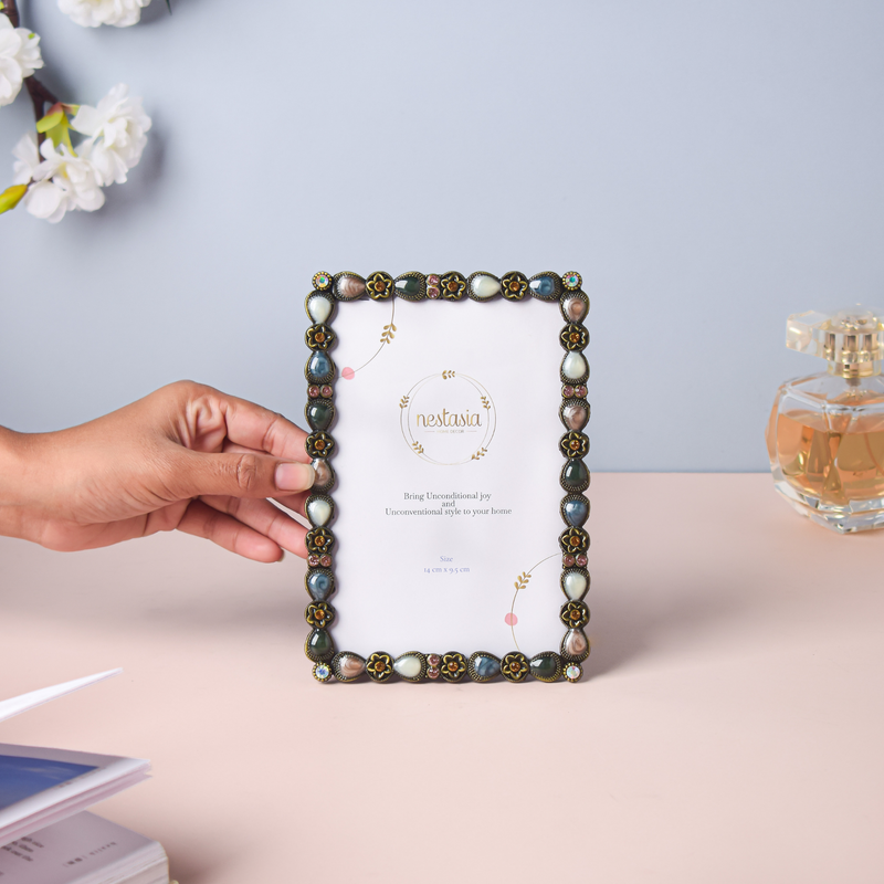 Beaded Vintage Photo Frame Small - Picture frames and photo frames online | Home decoration items