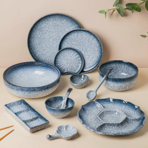 Pebble Glazed Dip Bowl Blue Grey 50ml