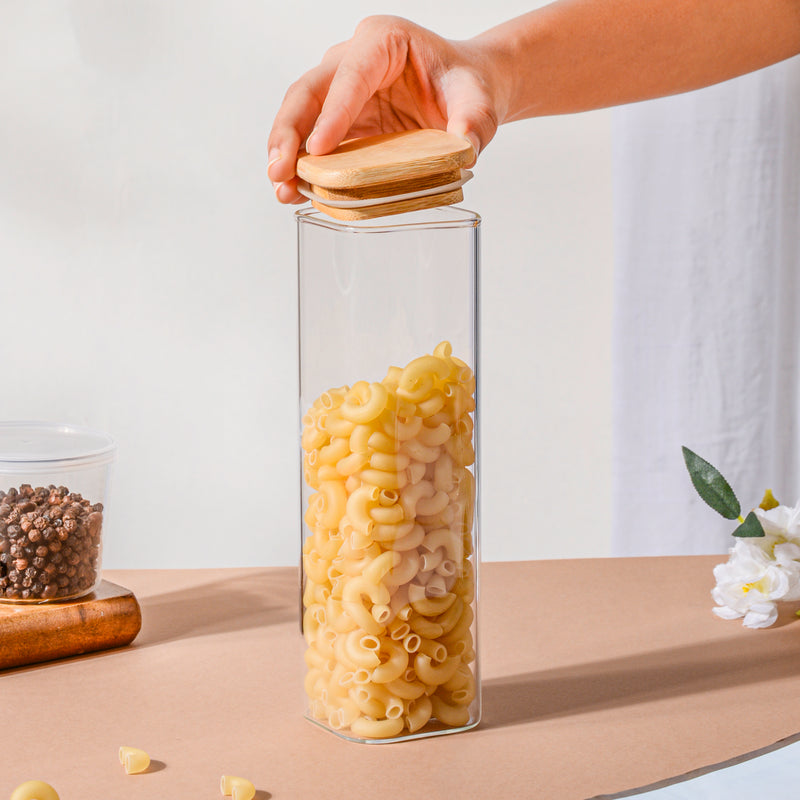 Glass Jar With Lid - Jar