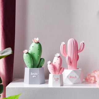 Pink Cactus Sculpture