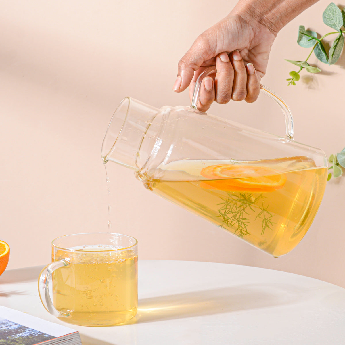 Glass Mug and Jug Set