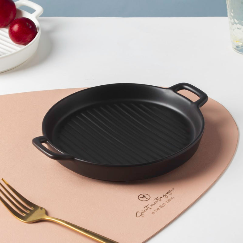Black Oven Plate Small