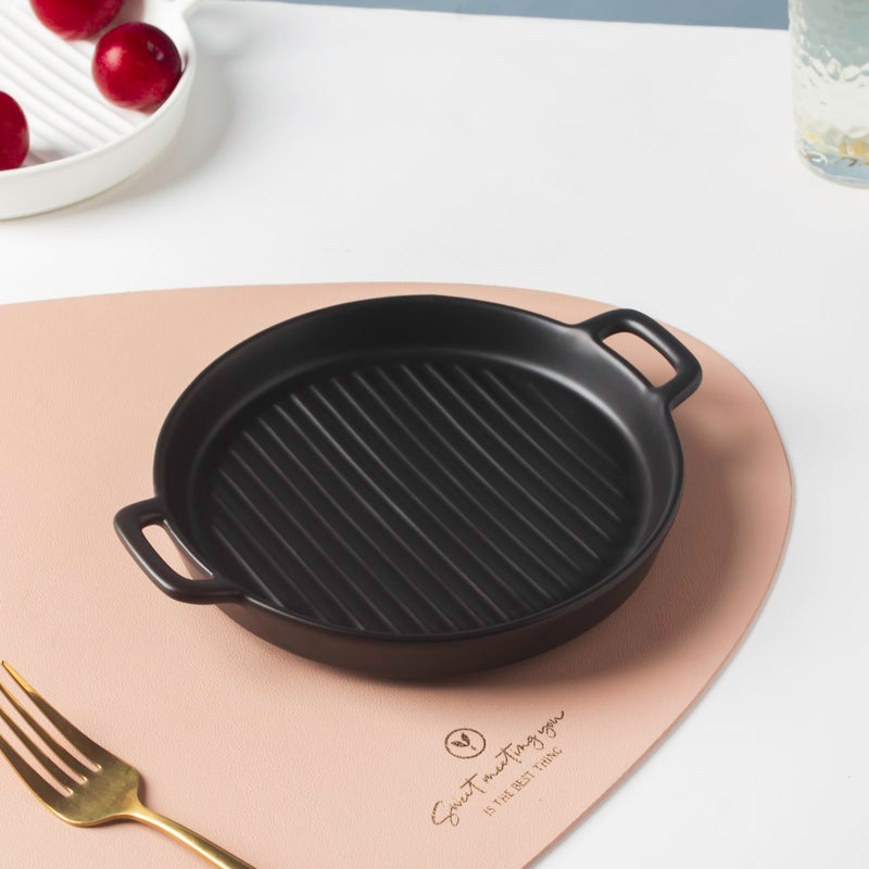 Black Oven Plate Small