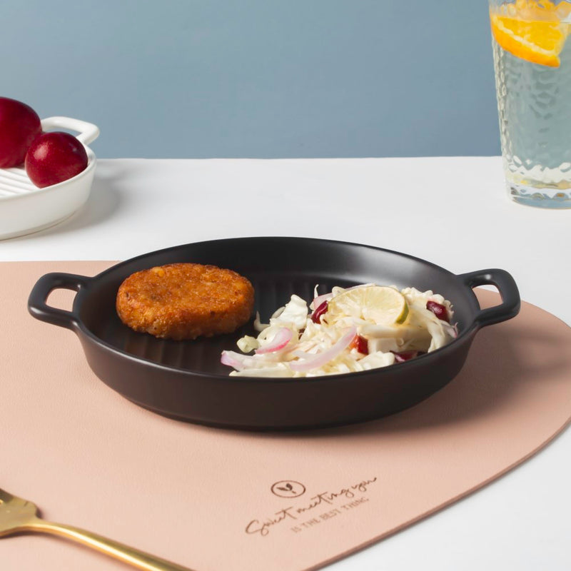 Black Oven Plate Small